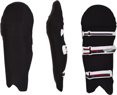 Raizex Cricket Batting Pads Covers, Leg Guard Clads, and Leg Pad Skin Cover Cricket Guard Combo(Black)