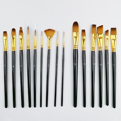 Universal Hub Paint Supplies Acrylic For Gouache Oil Painting(Set of 1, Black, Gold)
