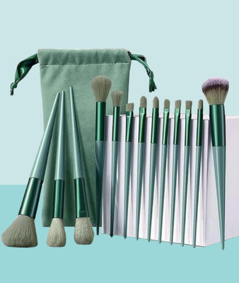 Nomica Professional Makeup brush (set pack of 13)(Green)