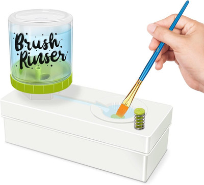 Levin Paint Brush Cleaner Easy Cleaning Basin Paintbrush Washing Tool Brush Rinser(Set of 1, White)