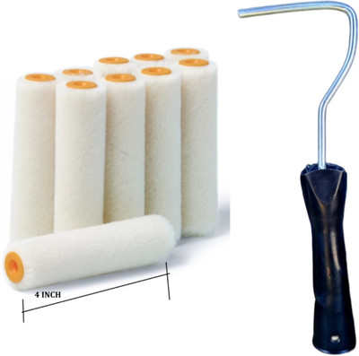 malabar Epoxy High Gloss paint Roller(Set of 10, White)
