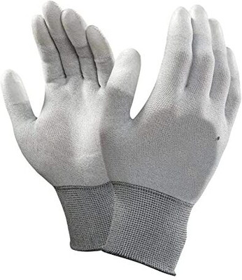 sky enterprise shop ESD Gloves Anti-Static Gloves for PCB Assembly and Lab Works 10 Pairs] Disposable Paint Glove(L)