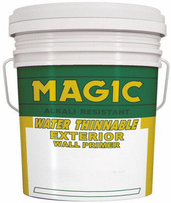 Magic Paints Water Thinnable Cement Wall Primer WHITE for Interior & Exterior Surfaces High Build Primer(10 L)