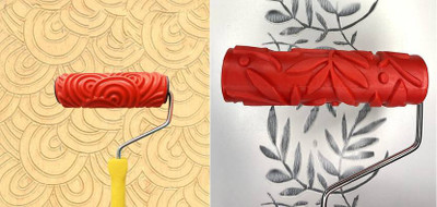 ALFCLOTHHOUSE Textured Wall Design Paint Roller(Pack of 2)