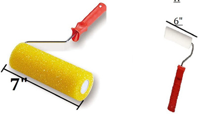 onneyretail Texture Roller 7 Inch with 6' Foam Roller Paint Roller(Pack of 2)