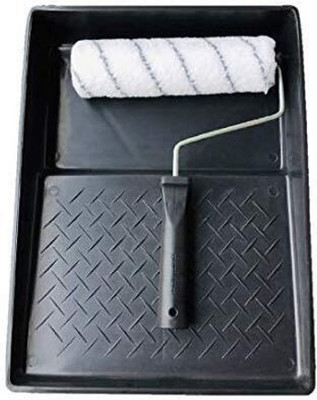 STM Paint Roller and Tray, 9 Inches Application Roller with Tray Combo Set Paint Roller(Pack of 2)
