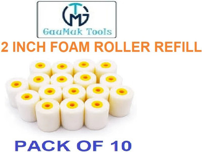 GAUMUK 2 INCH FOAM ROLLER REFILL TOOLS Paint Roller(Pack of 10)