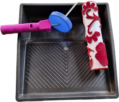 Onneybrothers kpl18 tray with kpl18 Paint Roller(Pack of 2)