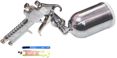 Mass Pro Spray Gun W-71 Nozzle 1.5mm Side Cup Full Metal Body High Quality W-71 Gravity HVLP Air Spray Gun Furniture Paint Sprayer Air Hopper 1.5mm Pneumatic High Pressure Spray Gun HVLP Sprayer(Multicolor)