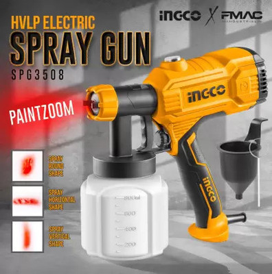 INGCO Paint Spray Gun 450W Machine HVLP Sprayer(Yellow)