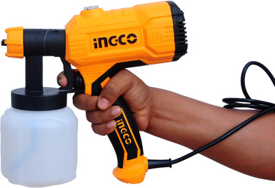 INGCO Paint Spray Gun 450W Portable Machine SPG3508AB HVLP Sprayer(Yellow)