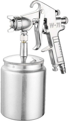 SHIV ALASKA Hvlp Paint Spray Gun 1.5Mm High Pressure Suction Feed Air Assisted Sprayer(Silver)