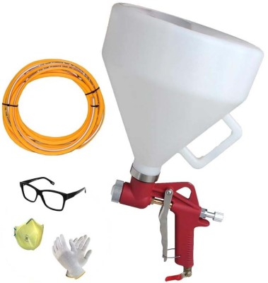 Digital Craft Air Hopper Spray Gun Wall Painting Sprayer with 3 Nozzle 10 Mtr Compressor Pipe Air Assisted Sprayer(Multicolor)