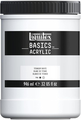 Liquitex Basics 946ml Titanium White(Set of 1, Titanium White)