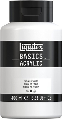 Liquitex Basics 400ml Titanium White(Set of 1, Titanium White)