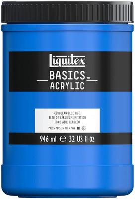 Liquitex Basics 946ml Cerulean Blue Hue(Set of 1, Cerulean Blue Hue)