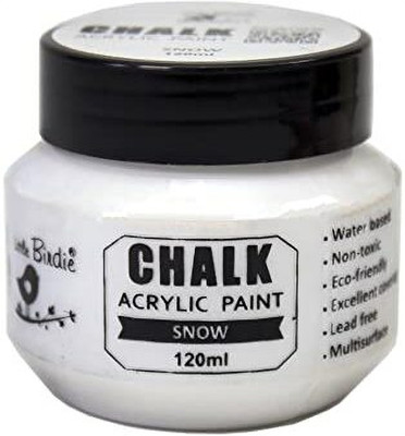 ITSY Bitsy Home Decor Chalk Paint 120ml - Snow(Set of 1, Snow)