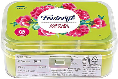 Pidilite Fevicryl Acrylic Colours Lilac Kit - 6 Shades (60 ml)(Set of 1, Multicolor)