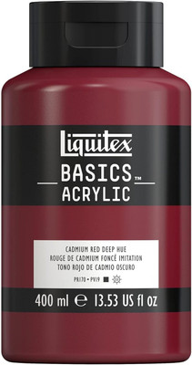 Liquitex Basics 400ml Cadmium Red Deep(Set of 1, Cadmium Red Deep)