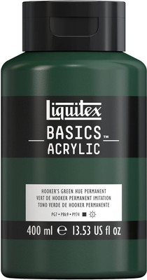 Liquitex Basics 400ml Hookers Green Hue Permanent(Set of 1, Hookers Green Hue Permanent)