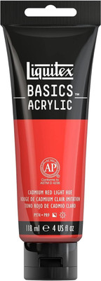 Liquitex Basics 118ml Cadmium Red Light(Set of 1, Cadmium Red Light)