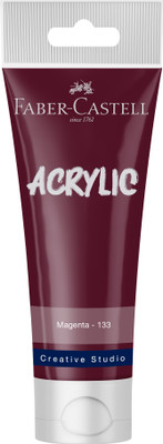 FABER-CASTELL CREATIVE STUDIO ACRYLIC TUBE120ML-MAGENTA 133(Set of 1, MAGENTA)