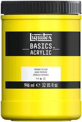 Liquitex Basics 946ml Primary Yellow(Set of 1, Primary Yellow)