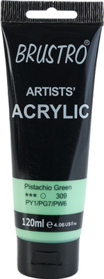 BRuSTRO Artists Acrylic 120ml (Pastel Tone)(Set of 1, Pistachio Green)