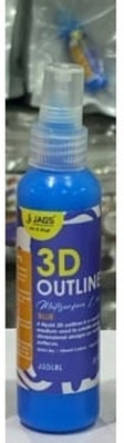 53 Arts 3D Outliner Paint Blue For Canvas & Craft Projects(Set of 1, Blue)