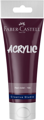 FABER-CASTELL CREATIVE STUDIO ACRYLIC TUBE120ML-RED VIOLET 194(Set of 1, RED VIOLET)
