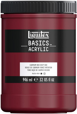 Liquitex Basics 946ml Cadmium Red Deep(Set of 1, Cadmium Red Deep)