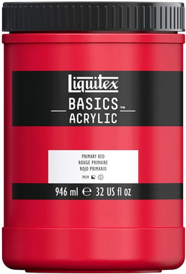 Liquitex Basics 946ml Primary Red(Set of 1, Primary Red)