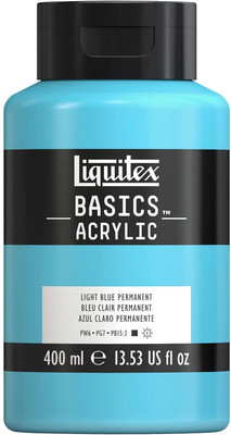Liquitex Basics 400ml Light Blue Permanent(Set of 1, Light Blue Permanent)