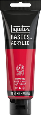 Liquitex Basics 118ml Primary Red(Set of 1, Primary Red)