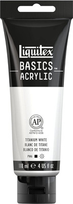 Liquitex Basics 118ml(Set of 1, Titanium White)