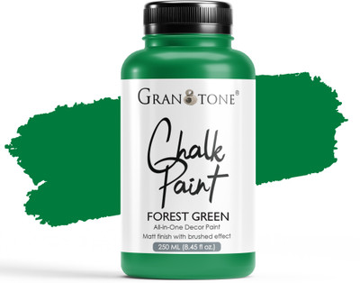 Granotone Chalk Paint for Furniture, Home Decor, Crafts-Eco-Friendly 250 ML (Forest Green)(Set of 1, Forest Green)