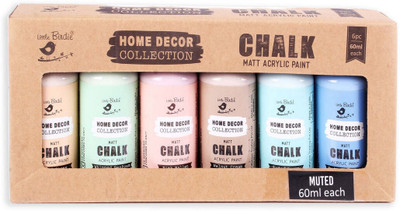 ITSY Bitsy Home Decor Chalk Paint Kit 6Pcs X 60Ml Muted(Set of 6, Muted)