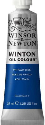 Winsor & Newton Winton Oil Colour - Tube of 37 ML - Phthalo Blue (516)(Set of 1, Phthalo Blue)