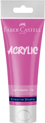 FABER-CASTELL CREATIVE STUDIO ACRYLIC TUBE120ML-LIGHT MAGENTA 119(Set of 1, LIGHT MAGENTA)