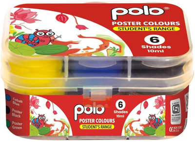 polo colours Polo Student Poster Colours of 6 shades(Set of 1, Multicolor)