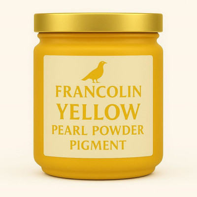 Francolin | Mica/Pearl Powder Pigment | Yellow |Soap,Epoxy Resin(Set of 1, Yellow)