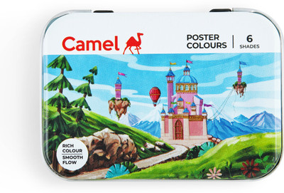 Camel Student Poster Colours - 6 Shades(Set of 6, Multicolor)
