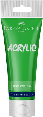 FABER-CASTELL CREATIVE STUDIO ACRYLIC TUBE120ML-GRASS GREEN 166(Set of 1, GRASS GREEN)