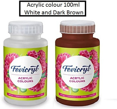 Fevicryl white&Brown-100ml(Set of 2, Multicolor)