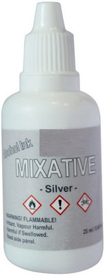 BM RETAIL 1 Pcs Silver Ink AlcohoBottle Metallic Mixatives 25ml(Set of 1, Silver)