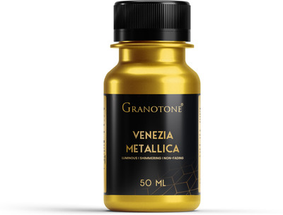 Granotone Acrylic Venezia Metallic Colour 24 Carats Gold 50ML(Set of 1, Gold)