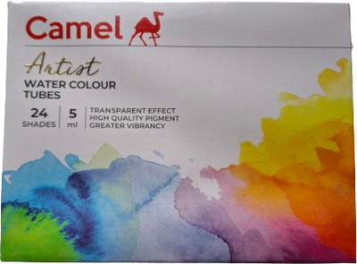 Camel Artist Water Colour Tubes |24 shades |5 ml(Set of 1, 24 Shades)