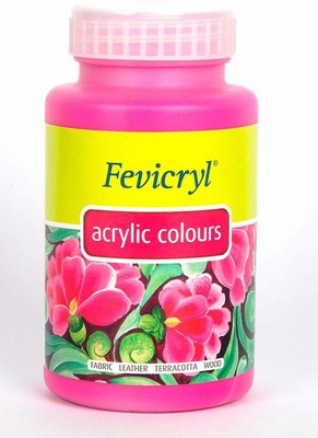Fevicryl Acrylic Colour 500 ml Paint, DIY Art & Craft(Set of 1, Deep Brilliant Purple Colou)