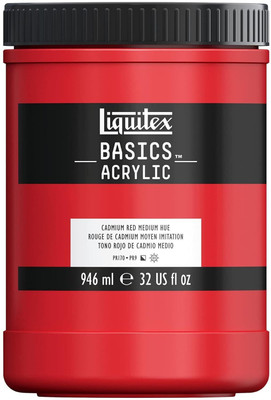 Liquitex Basics 946ml Cadmium Red Medium(Set of 1, Red)