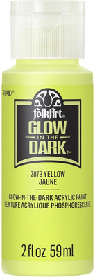 FolkArt Glow In The Dark Yellow Glow 59Ml(Set of 1, Dark Yellow)